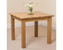 Thats Furniture Oslo 90 x 90 cm Oak Small Dining Table & 4 Montana Leather Chairs in Red - thumbnail 5