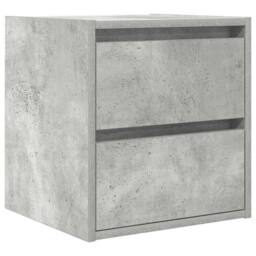 Berkfield Home Wall-mounted Bedside Cabinets 2 pcs Concrete Grey 38x34x40 cm - Size: 38 x 34 x 40 cm - thumbnail 5