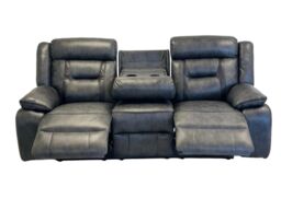 Furniture 786 Nova Electric Recliner 3+2 Seater Sofa Set - Grey - USB - Cupholder - thumbnail 3