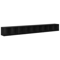 Berkfield Home TV Cabinet 3 pcs Black oak 37 x 35 x 107.5 cm Engineered wood - thumbnail 2