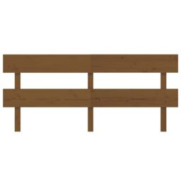 Berkfield Home Bed Headboard Honey Brown 184x3x81 cm Solid Wood Pine - Size: 184 x 3 x 81 cm - thumbnail 3