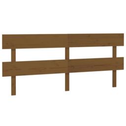 Berkfield Home Bed Headboard Honey Brown 184x3x81 cm Solid Wood Pine - Size: 184 x 3 x 81 cm - thumbnail 2