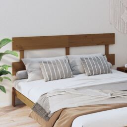 Berkfield Home Bed Headboard Honey Brown 184x3x81 cm Solid Wood Pine - Size: 184 x 3 x 81 cm - thumbnail 1