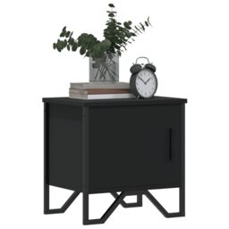 Berkfield Home Bedside Cabinets 2 pcs Black 40x30x40 cm Engineered Wood - Size: 40 x 30 x 40 cm - thumbnail 4