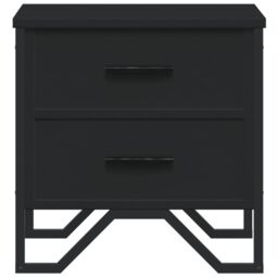 Berkfield Home Bedside Cabinets 2 pcs Black 40x30x40 cm Engineered Wood - Size: 40 x 30 x 40 cm - thumbnail 5