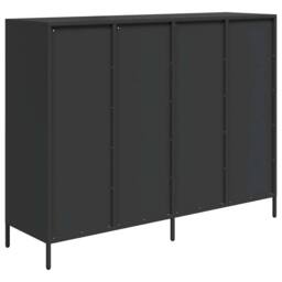 Berkfield Home Sideboard Black 135x39x103.5 cm Cold-rolled Steel - thumbnail 7