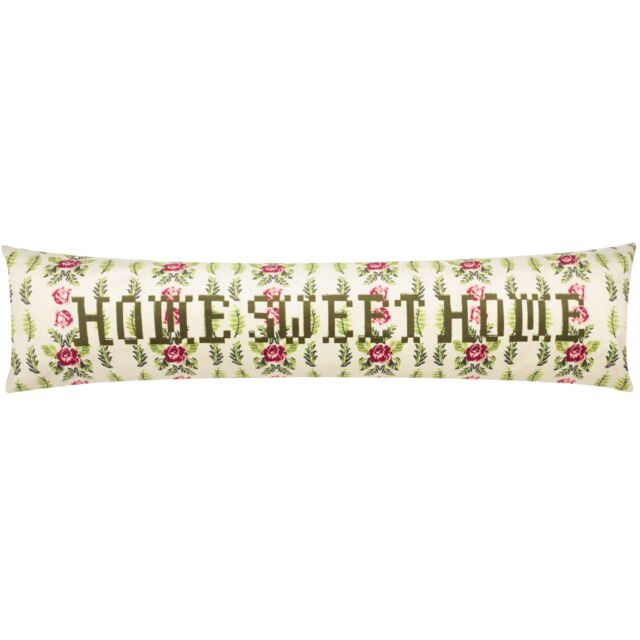 Furn . Feeoni Home Sweet Home Velvet Draught Excluder in Green - image 1