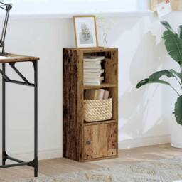 Berkfield Home Durable Bookcase Old Wood 31x24x77 cm Engineered Wood in Brown - Size: 31 x 24 x 77 cm - thumbnail 1