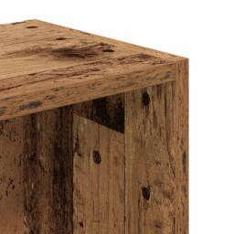Berkfield Home Durable Bookcase Old Wood 31x24x77 cm Engineered Wood in Brown - Size: 31 x 24 x 77 cm - thumbnail 9