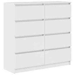 Berkfield Home Sideboard White 100x35x99 cm Engineered Wood - Size: 100 x 35 x 99 cm - thumbnail 2
