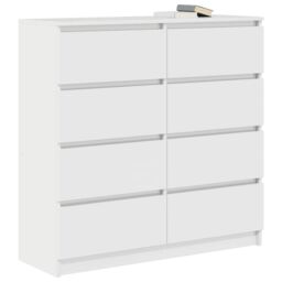 Berkfield Home Sideboard White 100x35x99 cm Engineered Wood - Size: 100 x 35 x 99 cm - thumbnail 4
