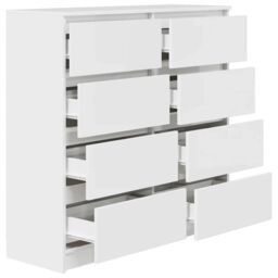 Berkfield Home Sideboard White 100x35x99 cm Engineered Wood - Size: 100 x 35 x 99 cm - thumbnail 5