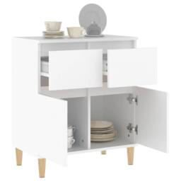 Berkfield Home Sideboard White 60x35x70 cm Engineered Wood - Size: 60 x 35 x 70 cm - thumbnail 5