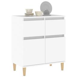 Berkfield Home Sideboard White 60x35x70 cm Engineered Wood - Size: 60 x 35 x 70 cm - thumbnail 4