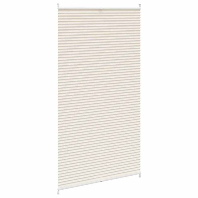 Berkfield Home Plisse Blind 100x200cm Cream - Size: 100x200 cm - image 1