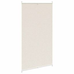 Berkfield Home Plisse Blind 100x200cm Cream - Size: 100x200 cm