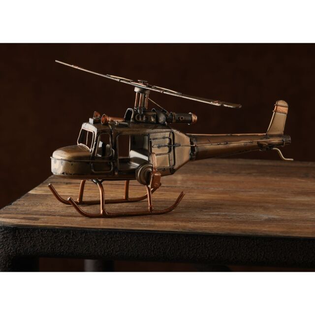 Harvey Makin Ornament - Helicopter in Bronze - image 1