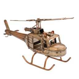 Harvey Makin Ornament - Helicopter in Bronze - thumbnail 2