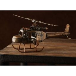 Harvey Makin Ornament - Helicopter in Bronze - thumbnail 1