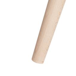 Wyld and Coco Beige Pinstriped Elevated Planter Round Oak Leg Plant Pot - thumbnail 6
