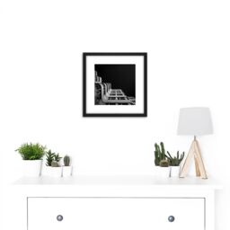 Artery8 Warby ShellHaus Berlin Germany Architecture Photo 8X8 Inch Square Wooden Framed Wall Art Print Picture with Mount in Black - thumbnail 2