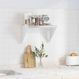 Berkfield Home Wall Shelf 50x30x31 cm Silver Stainless Steel - Size: 50 x 30 x 31 cm - thumbnail 1