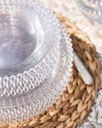 Dibor 30 Piece Bella Perle Dinner Plate, Side Plate & Bowl Glassware Dinner Set in Clear - Size: 30 Pack - thumbnail 5