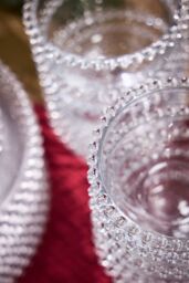 Dibor 30 Piece Bella Perle Dinner Plate, Side Plate & Bowl Glassware Dinner Set in Clear - Size: 30 Pack - thumbnail 4