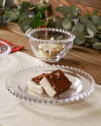 Dibor 30 Piece Bella Perle Dinner Plate, Side Plate & Bowl Glassware Dinner Set in Clear - Size: 30 Pack - thumbnail 6