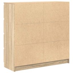 Berkfield Home Sideboard Sonoma Oak 100x35x99 cm Engineered Wood in Brown - Size: 100 x 35 x 99 cm - thumbnail 8
