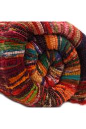 KDMD Red Luxury Rag Rug 150x90cm - Cozy, Vibrant Home Decor - Size: Medium - thumbnail 6