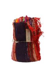 KDMD Red Luxury Rag Rug 150x90cm - Cozy, Vibrant Home Decor - Size: Medium - thumbnail 4