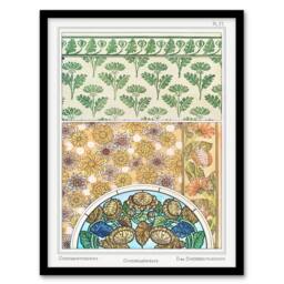 Artery8 Maurice Pillard Verneuil Framed Wall Art Ornamental Chrysanthemum - Size: A4 - thumbnail 1