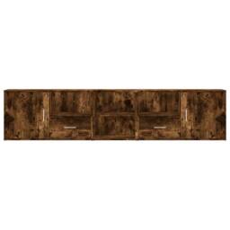 Berkfield Home Corner Cabinet Smoked Oak 200x40x45 cm Engineered Wood in Brown - Size: 200 x 40 x 45 cm - thumbnail 4
