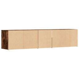 Berkfield Home Corner Cabinet Smoked Oak 200x40x45 cm Engineered Wood in Brown - Size: 200 x 40 x 45 cm - thumbnail 6