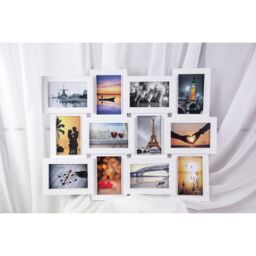 Xample 12 Photo Wall Mounted Picture Frame Multi Modern Photo Frame 10x15cm in White - Size: 10x15 cm - thumbnail 4