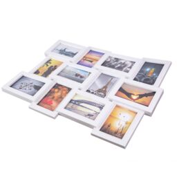 Xample 12 Photo Wall Mounted Picture Frame Multi Modern Photo Frame 10x15cm in White - Size: 10x15 cm - thumbnail 3