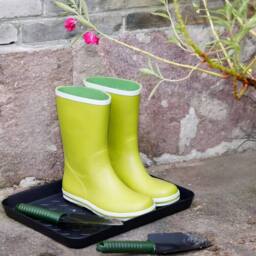 SPETLEK 3 Multi Purpose Plastic Shoe Tray Wellies Boots in Black - Size: Large - thumbnail 5