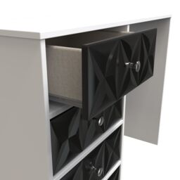 Ready Assembled 2 U Toledo 4 Drawer Vanity (Ready Assembled) in True Black - thumbnail 5