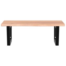 Berkfield Home Basin Shelf Wall Mounted Steel & Solid Wood Oak in Brown - thumbnail 4