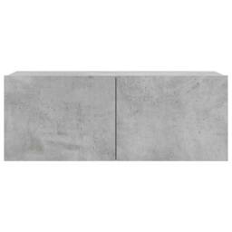 Berkfield Home 4 Piece TV Cabinet Set Concrete Grey Engineered Wood - thumbnail 6