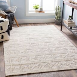 Livabliss Hygge-Hand Woven White Wool Cottage Living Dining Bedroom Rug - Size: 150 cm x 230 cm - thumbnail 8