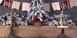 mysmartbuy 2x Christmas Stocking Holders Christmas Tree Design Weighted Base in Dark Grey - thumbnail 2