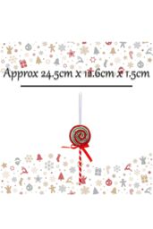 VFM e-Store Christmas Decoration Mini Candy Cane Lollipops X 2 24. 5cm Red, White in Red - thumbnail 2