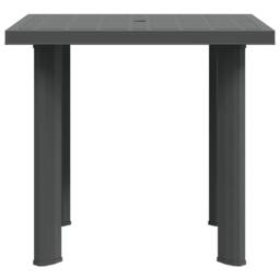 Berkfield Home Garden Table Anthracite 80x75x72 cm Plastic in Dark Grey - Size: 80 x 75 x 72 cm - thumbnail 5