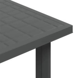 Berkfield Home Garden Table Anthracite 80x75x72 cm Plastic in Dark Grey - Size: 80 x 75 x 72 cm - thumbnail 8
