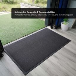 Nicoman Anti-Slip Dirt Trapping Dark Grey Meshmat Entrance Doormat - Size: 40 cm x 60 cm - thumbnail 6