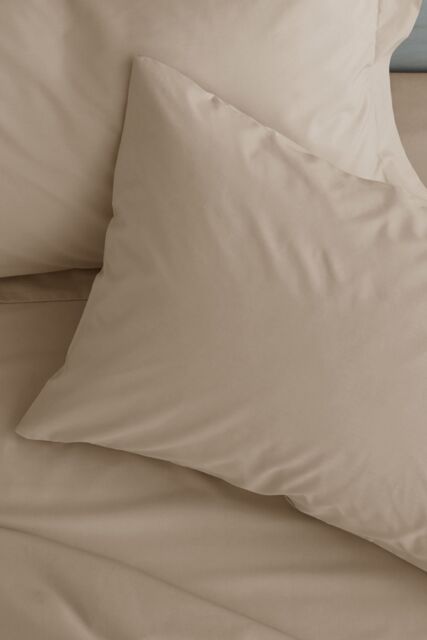 Catherine Lansfield 'Easy Iron Percale' Standard Pillowcase Pair in Natural - Size: Standard Pillow Case - image 1