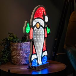 Samuel Alexander 40cm Infinity Christmas Santa with Metal Base & Multi-Coloured LEDs - thumbnail 5