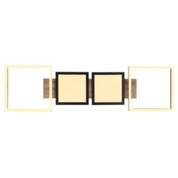 Netlighting Bossy 4 Square Semi Flush Ceiling Light Matt Black 4x LED 3000K - thumbnail 4